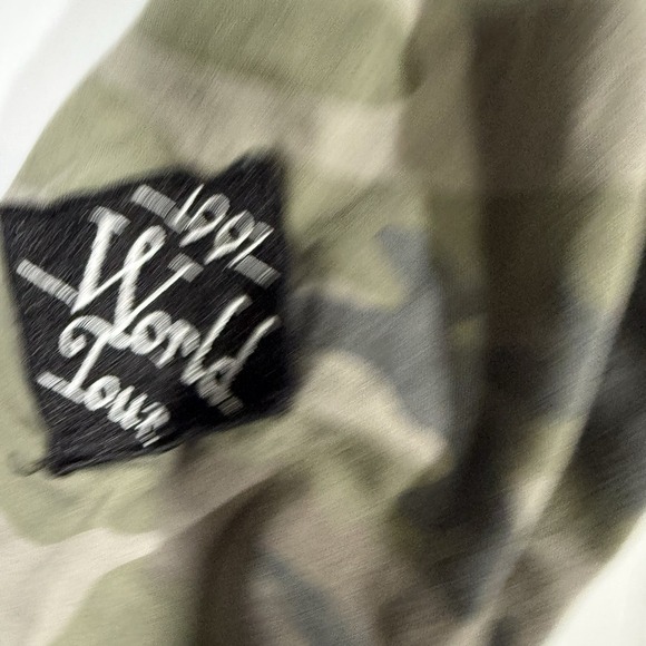 Ashley Utility Collection Camo Military Jacket Patchwork Y2K Women's L - Picture 8 of 16